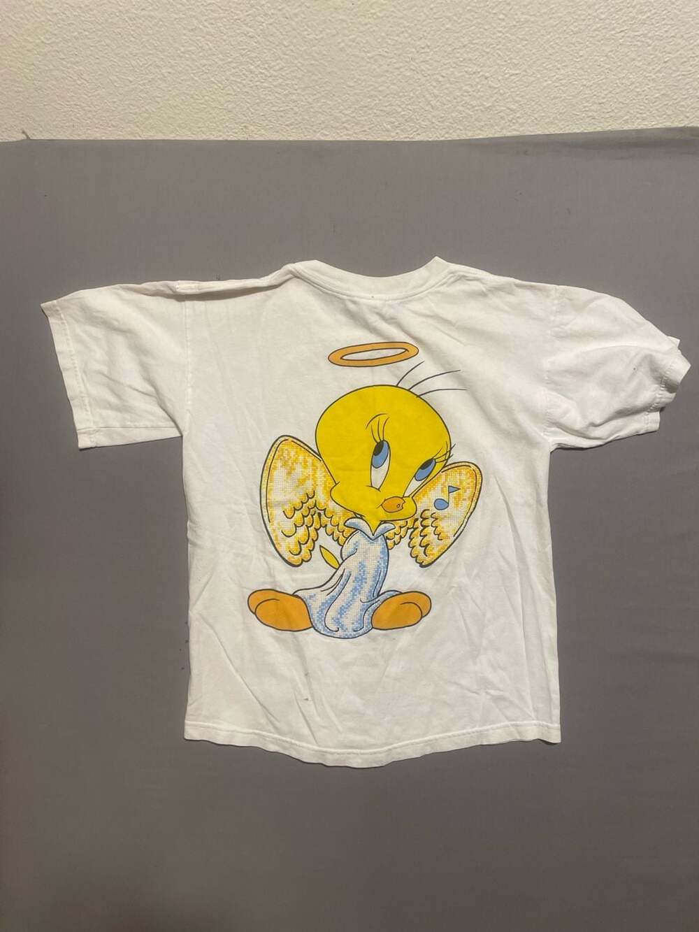 Vintage 1997 Looney Tunes Tweety Bird Angel T-Shirt XL Warner Bros